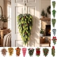 thumbnail image 1 of Clearence! Christmas Garland Artificial Pine Teardrop Swag Hanging Door Decoration Pine Cones Holiday Decor Wreath Alternative Mantle Staircase Railing Porch Entryway Ornament, 1 of 7