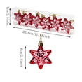 thumbnail image 1 of Cadancy Christmas Ornaments Tree Hanging Stars Baubles Holiday Decoration Shatterproof Balls Pendant Festive Party Supplies Seasonal Home Indoor Mantel Fireplace Window Decor, 1 of 7