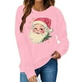 thumbnail image 1 of Cadancy Christmas Sweatshirts for Women Funny Santa Graphic Crew Neck Pullover Tops Xmas Holiday Loose Long Sleeve Shirts Winter Vintage Fashion Outfits 2025, 1 of 5