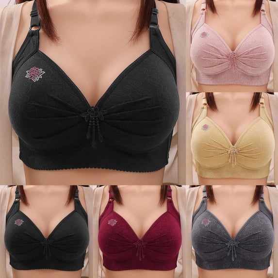 Cadancy -Comfort Wireless Bra Full Coverage Adjustable Strap Bralette Striped T-Shirt Design Supportive Seamless Lounge Wear Bracieles Para Mujeres Black S