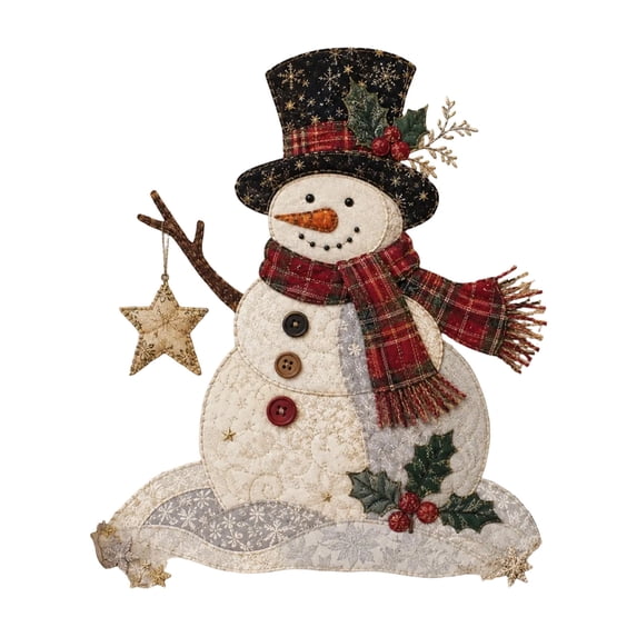 Clearance! DIY Crafts Christmas Patchwork Fabric Art Kit Handmade Set Sewing Supplies Holiday Project Felt Applique Material Package Home Decoration Gift Adult Beginner