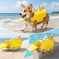 thumbnail image 1 of Cadancy Dog Life Jacket Shark Design Pet Swimming Safety Vest Adjustable Floatation Device Small Medium Dogs Beach Pool Water Activities Durable Material Rescue Handle, 1 of 7