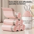 thumbnail image 1 of Cadancy Drawstring Trash Bags Heavy Duty Kitchen Garbage Bag Large Strong Wastebasket Liners Unscented Plastic Can Liner Tall Disposable Bin Bags Bathroom Bedroom Office Cleaning Supplies, 1 of 7