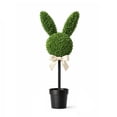 thumbnail image 1 of Cadancy Easter Outdoor Decorations Faux Topiary Artificial Boxwood Potted Plants Garden Stake Porch Statue Cross Bunny Egg Shaped Greenery Yard Ornament Spring Home Decor, 1 of 8