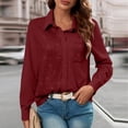 thumbnail image 1 of Cadancy Glitter Tops for Women Button Down Long Sleeve Lapel Sequin Shirts with Pockets Dressy Casual Loose Night Out Party Blouses Trendy Sparkly Outfits, 1 of 8