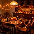 thumbnail image 1 of Cadancy Halloween String Lights Chain Link LED Garland Indoor Outdoor Decor, Spooky Ambient Lighting Haunteds House Party Setup, Battery Operated Festive Decoration for Yard Porch Garden, 1 of 6
