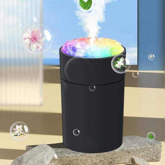 Cadancy Humidifier Essential Oil Diffuser Crystal Salt Stone Aromatherapy Mist Maker Usb Portable Home Bedroom Office Car Air Fresh Decor