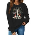 thumbnail image 1 of Cadancy Long Sleeve Christmas Shirts for Women Xmas Light Cute Graphic Funny Pullover Tops Crew Neck Long Sleeve Loose Winter Sweatshirts Holiday Festival Outfits 2025, 1 of 5