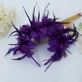 thumbnail image 1 of Cadancy Mardi Gras Headband for Women Feather Flower Carnival Ball Cocktail Party Hairband Venetian Masquerade Vintage Hair Accessory, 1 of 7