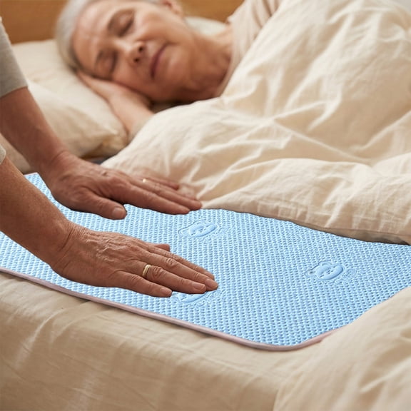 Cadancy Mattress Protector Waterproof Pad Non-Slip Reusable Bed Leak Proof Washable Bedding Accessory Breathable Soft Fabric Sheet Protector for Adults