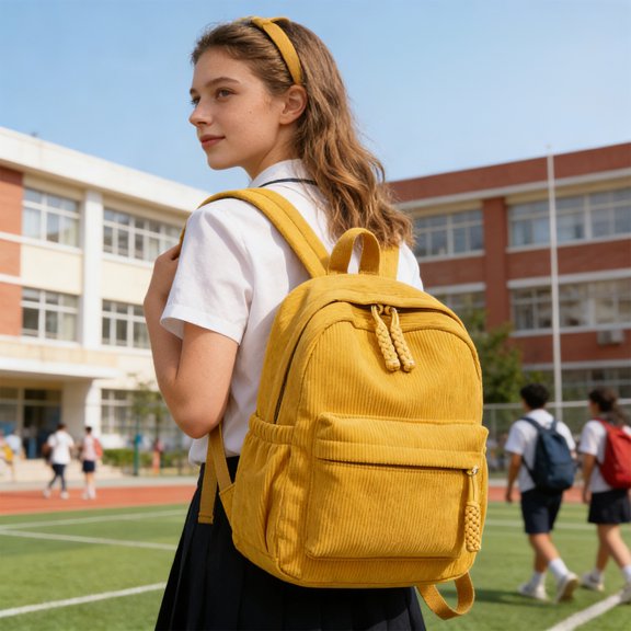 Cadancy Minimalist Design Travel Backpack Spacious Daypack with Laptop Sleeve for Men Women School College Outdoor Hiking Water Resistant Fabric Comfortable Ergonomic Straps