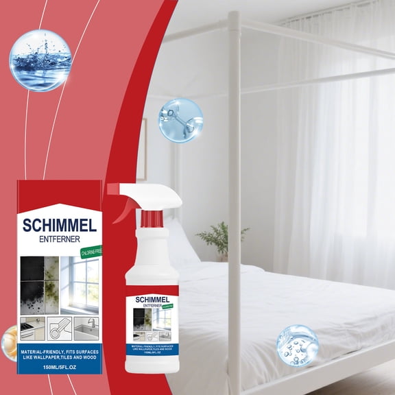 Cadancy Mold Remover 5Oz Household Cleaner Spray Mildew Stain Removal for Bathroom Shower Tile Grout Wall Ceiling Kitchen Sink Gentle formula Odor Reduction Home Maintenance Supplies