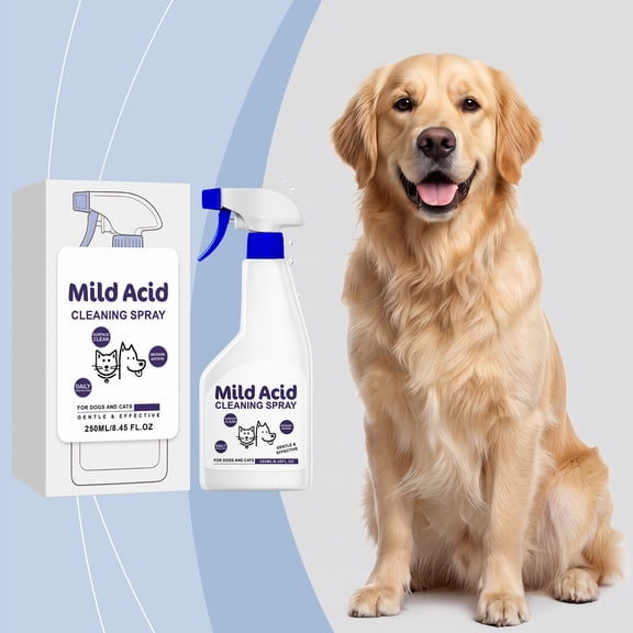 Cadancy Pet Supplies Mild Acid Cleaning Spray for Dogs Cats, Moisturizing Grooming Mist Fur Paw Care, Gentle Deodorizing Surface Cleaner Daily Pet Hygiene Maintenance