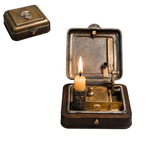 Cadancy Portable Scented Candle Holder Travel Tin Container with Lid Aromatherapy Jar for Home Bedroom Bathroom Spa Gift Set Decorative Storage Case Fragrance Diffuser Accessories
