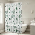 thumbnail image 1 of Cadancy Shower Curtain Waterproof PEVA Liner with Pattern Bathroom Decor 6 Hooks Included Mildew Resistant Machine Washable Standard Size Bath Tub Privacy Divider, 1 of 6