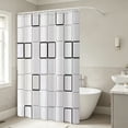 thumbnail image 1 of Cadancy Shower Curtain Waterproof PEVA Liner with Pattern Bathroom Decor 6 Hooks Included Mildew Resistant Machine Washable Standard Size Bath Tub Privacy Divider, 1 of 6