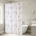 thumbnail image 1 of Cadancy Shower Curtain Waterproof PEVA Liner with Pattern Bathroom Decor 6 Hooks Included Mildew Resistant Machine Washable Standard Size Bath Tub Privacy Divider, 1 of 6