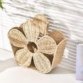 thumbnail image 1 of Cadancy Storage Organizer for Desk, Woven Rope Floral Shaped Mail Sorter Letter Holder, Desktop File Magazine Rack, Remote Control Caddy, Entryway Table Basket, Home Office Supplies Container, 1 of 6