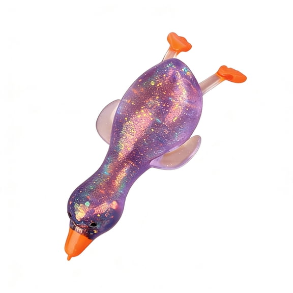 Cadancy Stress Relief Squeeze Duck Toys Glitter Fidget Animals Anxiety Autism Sensory Stress Ball Party Favors, Office Desk Gadgets for Emotional Calming Concentration
