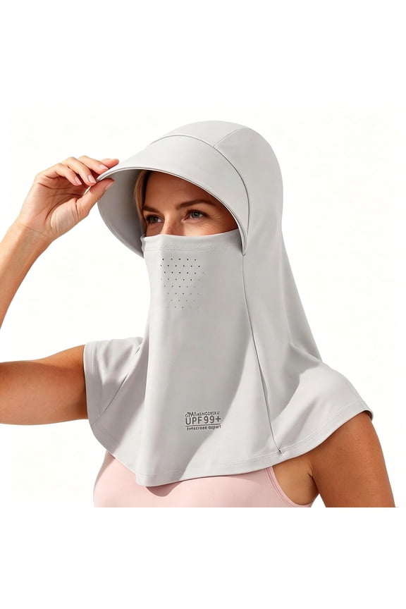 Sun Protection Face Mask Cooling Neck Gaiter Balaclava Full Coverage Outdoor Sports Scarf Breathable UV Shield for Summer Cycling Hiking Fishing