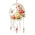thumbnail image 1 of Clearance! Suncatcher Window Hanging Ornament Floral Butterfly Acrylic Wind Chime with Crystal Pendant for Home Bedroom Living Room Window Garden Boho Wall Art Decor, 1 of 7