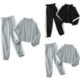thumbnail image 1 of Cadancy Two Piece Sweatsuit Sets for Women Long Sleeve Color Block Half Zip Sweatshirts Drawstring Waist Joggers Pants with Pockets Workout Lounge Tracksuit 2025 Trendy Outfits, 1 of 9