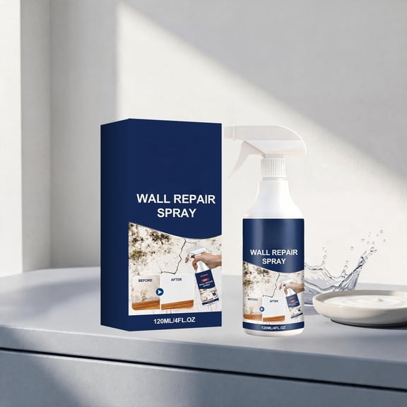 Cadancy Wall Repair Spray Paint Touch Up for Drywall Holes Cracks Stains Easy DIY Patch Kit Fast Drying Formula Interior Exterior Surface Fix Home Improvement Maintenance Tool 120ML