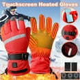 thumbnail image 1 of Cadancy Winter Gloves Men Women Heated Waterproof Touchscreen Insulated Rechargeable Battery Powered Skiing Glove Winter Thermal Outdoor Cycling Hiking Climbing Handwear, 1 of 9