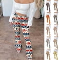 thumbnail image 1 of Cadancy Womens Flare Leggings Boho Vintage Floral Patterned High Waisted Palazzo Yoga Pants Tummy Control Cozy Soft Stretch Trendy Flared Tights, 1 of 9