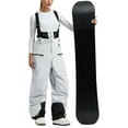 thumbnail image 1 of Cadancy Womens Snow Pants Waterproof Insulated Wide Leg Baggy Snowboard Ski Bibs Outdoor Sports Winter Thick Warm Skiing Overalls with Multi Pockets, 1 of 6