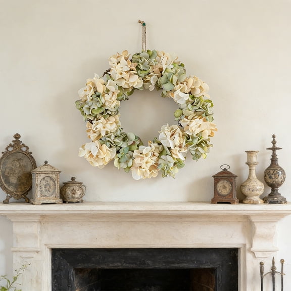 Cadancy Wreaths for Front Door Artificial Peony Rose Floral Grapevine Wreath Silk Flower Arrangement Home Wall Decoration Entryway Window Farmhouse Indoor Outdoor Seasonal Holiday Ornament