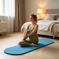 thumbnail image 1 of Cadancy Yoga Mat Thick Oval Exercise Non Slip Extra Wide Pilates Mat Cushioned Fitness Mats for Meditation Stretching Floor Training Gym Home Workout Equipment, 1 of 6