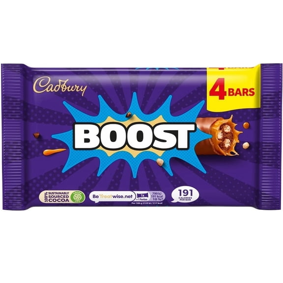 Cadbury Boost Bars 4pk 126g