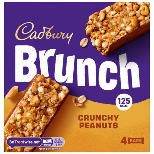 Cadbury Brunch Bar Peanut 112g, British Import (Pack of 3)
