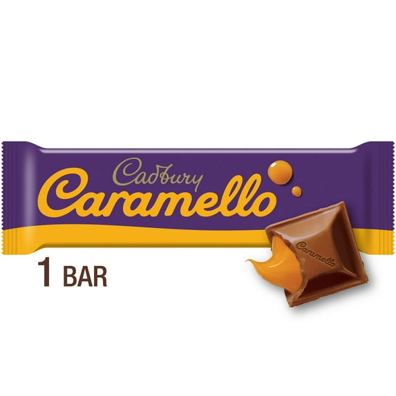 Cadbury Caramello Milk Chocolate Caramel Candy, Bar 1.6 oz