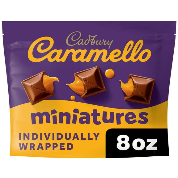 Caramello Miniatures Milk Chocolate Caramel Candy Bag, 8 Oz .1 Pack