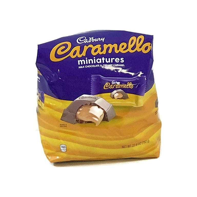 CADBURY CARAMELLO Miniatures Milk Chocolate & Creamy Caramel Candy, 8 oz bag