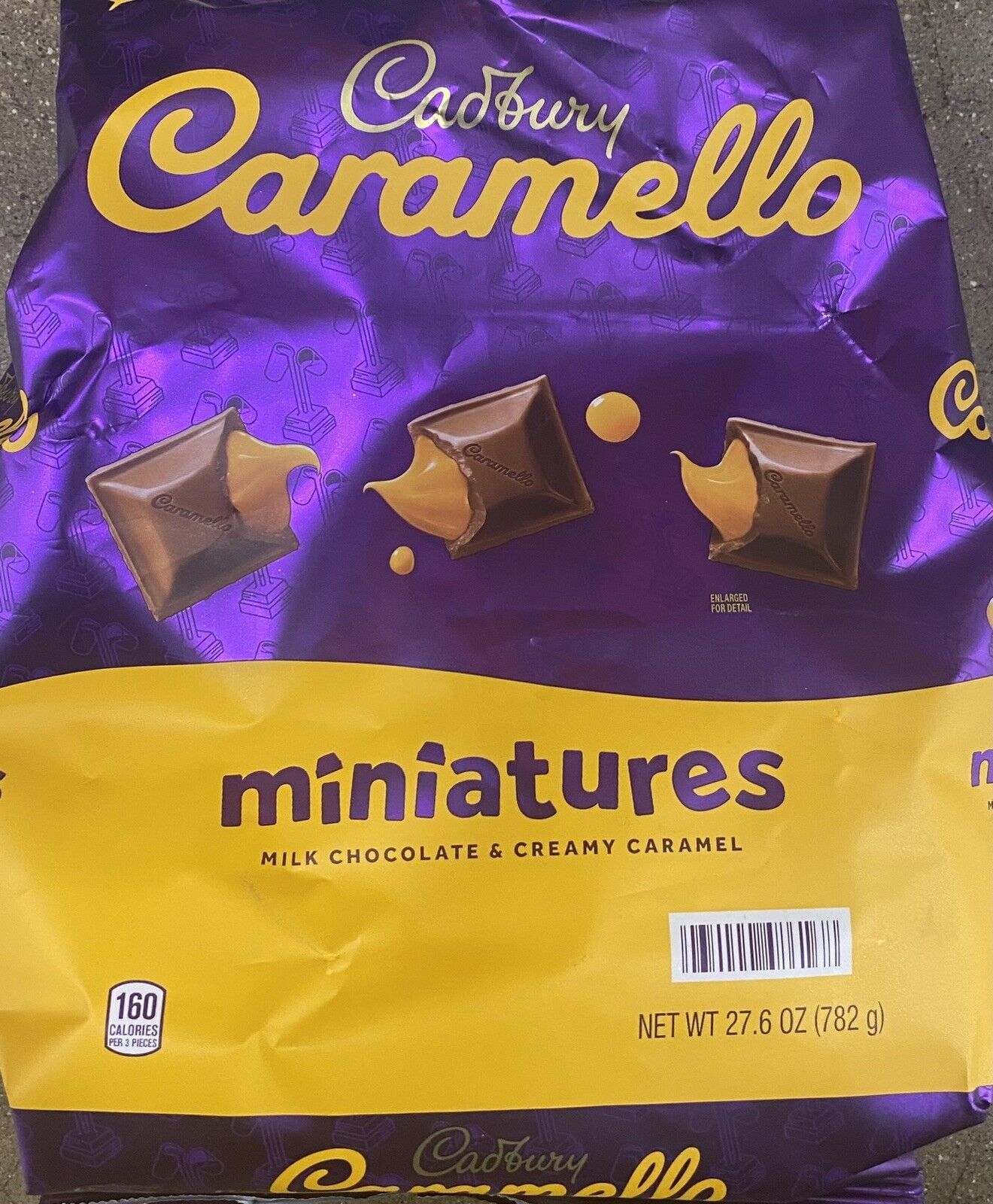 Cadbury Caramello Miniatures Milk Chocolate and Caramel Squares Candy