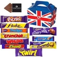 thumbnail image 1 of Cadbury Chocolate Bars - Gift Pack with 10 FULL SIZE Chocolate bars of delicious Cadbury Chocolate from the UK with unique Gift Box and a free British Chocolate., 1 of 1