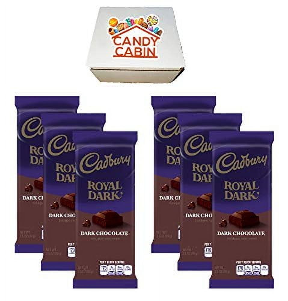 Cadbury Chocolate Candy Bar Variety Box 6-Count Full Size Bars By CANDY CABIN DARK CHOCOLATE