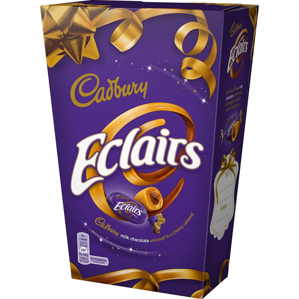 Cadbury Chocolate Eclairs Carton 350G