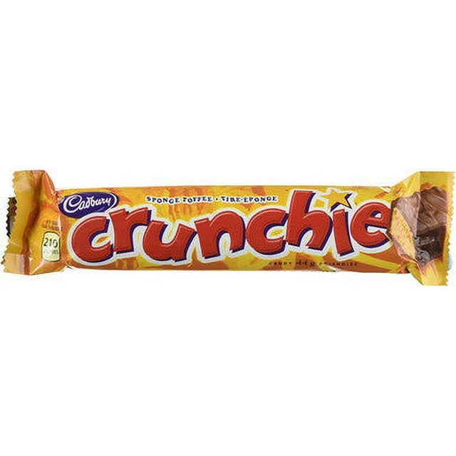 Cadbury Crunchie Chocolate Bar, 44g/1.6 oz., {Imported from Canada