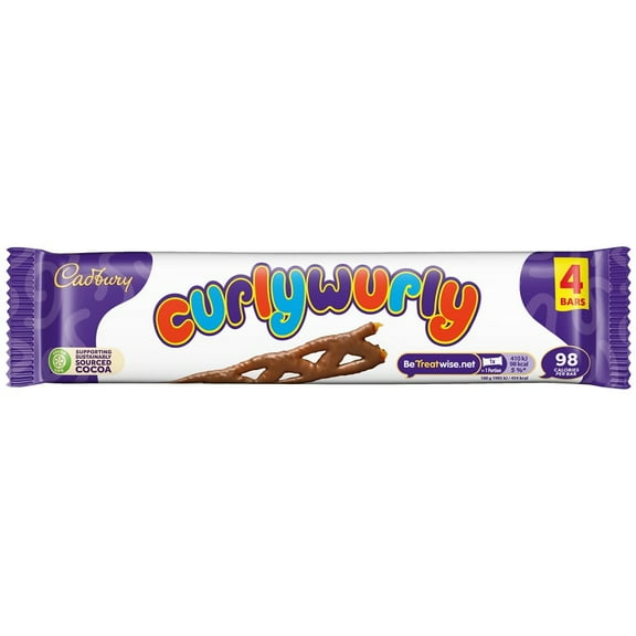 Cadbury Curly Wurly Chocolate 4pk 86g (Pack of 1)
