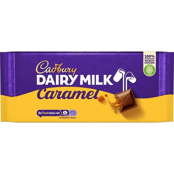 Cadbury Dairy Milk Caramel Chocolate 180g (Pack of 17)
