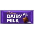 thumbnail image 1 of Cadbury Dairy Milk Chocolate Bar 110g, British Import (Pack of 3), 1 of 4