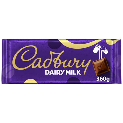 Cadbury Dairy Milk Chocolate Bar 360g, British Import (Pack of 3)