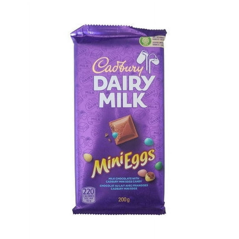 Cadbury Dairy Milk Chocolate with Mini Eggs Bar, 200g/7oz