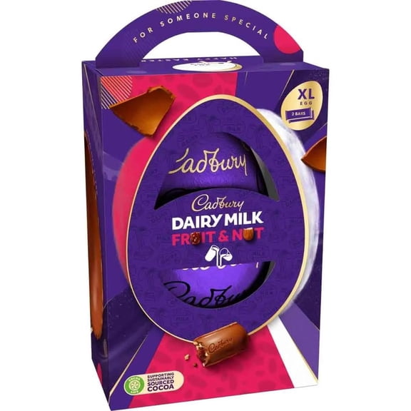 Cadbury Dairy Milk Fruit and Nut Egg Shell 273g, Imported from Britain
