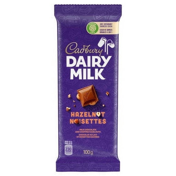 Cadbury Dairy Milk Hazelnut Chocolate, (21x100g), 2.1kg/4.6 lbs., Box