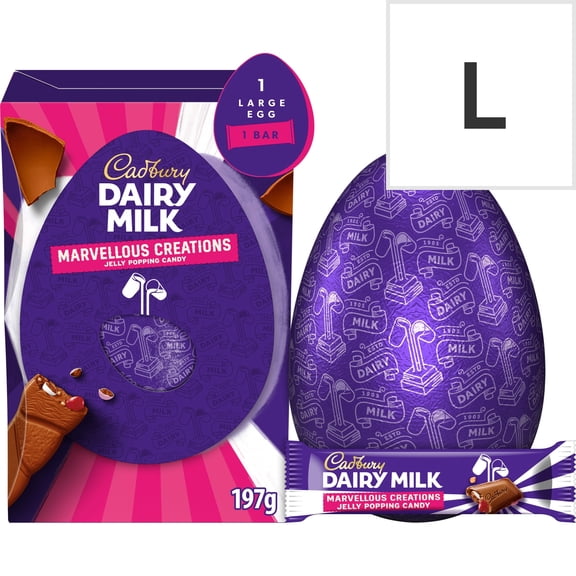 Cadbury Dairy Milk Marvellous Creations Shell Egg 197g, Imported from Britain